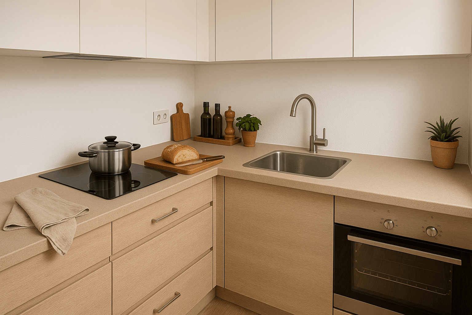 moderne keuken kunststof