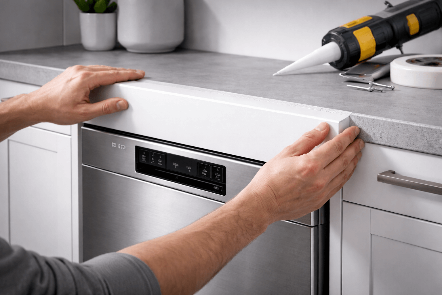 Bevestigen van afdekplaat